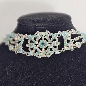 Vintage Art Deco Style VCLM Bling Jeweled Choker